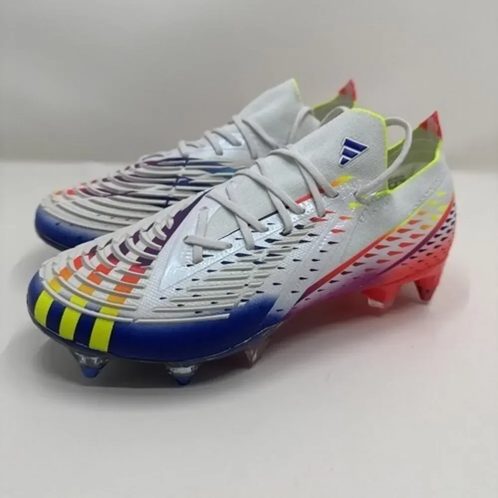 Adidas Mens Rare Predator Edge.1 L SG GW1014 White Soccer Men's 4.5